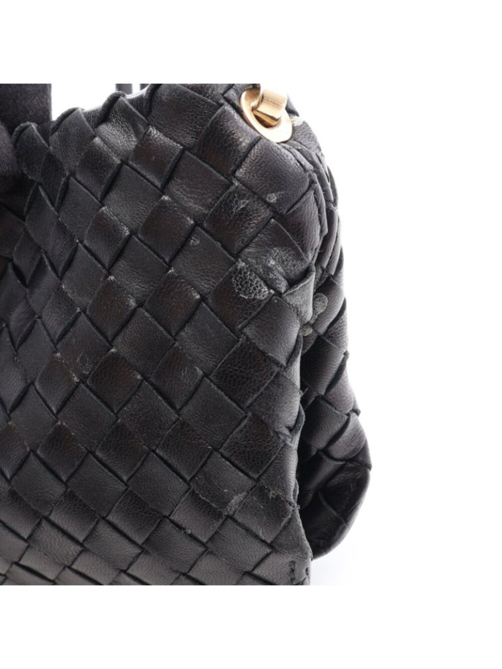 Bottega Veneta Handbag Intrecciato Black Leather - Picture 6 of 11
